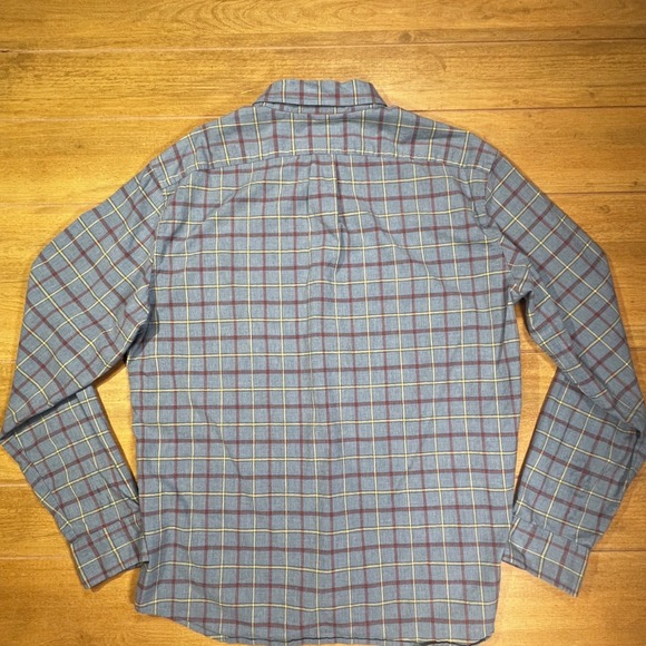 J Crew Men's Slim Fit Button Down Shirt XL Plaid‎ Organic Cotton Blend Stretch - Picture 2 of 8